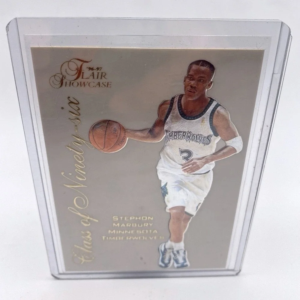 Stephon Marbury 1996-97 Flair Showcase Class of‎ Ninety-Six 14/20 Timberwolves